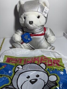 Dayton Hudson Santa Bear 2001 Astronaut Christmas Odyssey with Bag